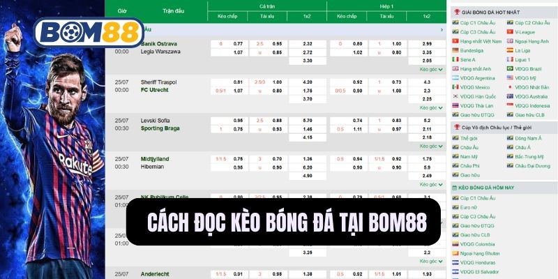 BOM88 Cách Đọc Kèo Bóng Đá Chuẩn Xác 100% Từ Bom88